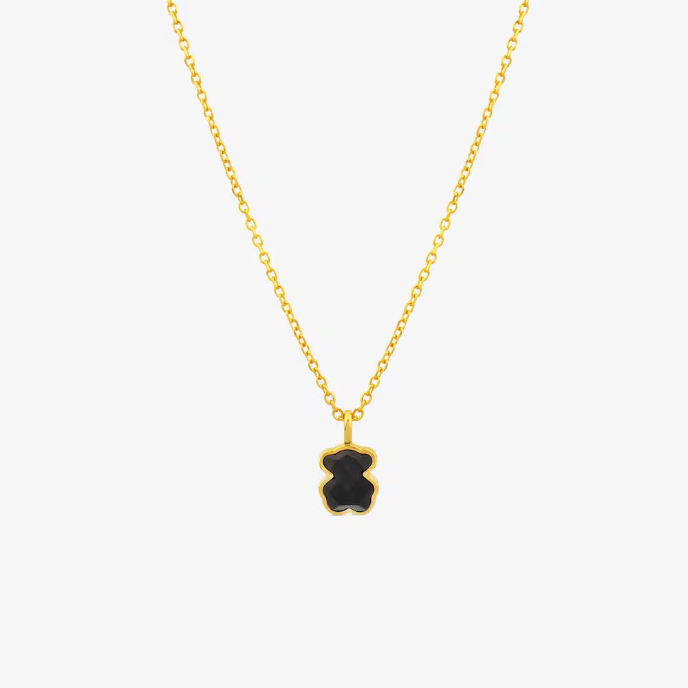 Collar Oso en Onix