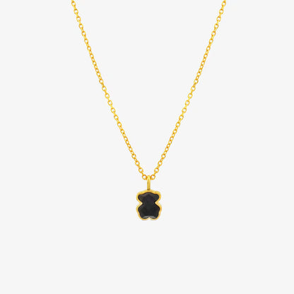 Collar Oso en Onix