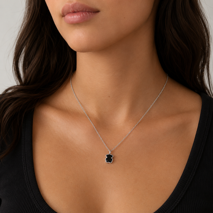 Collar Oso en Onix