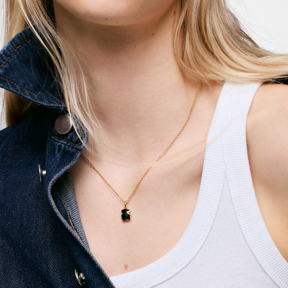Collar Oso en Onix