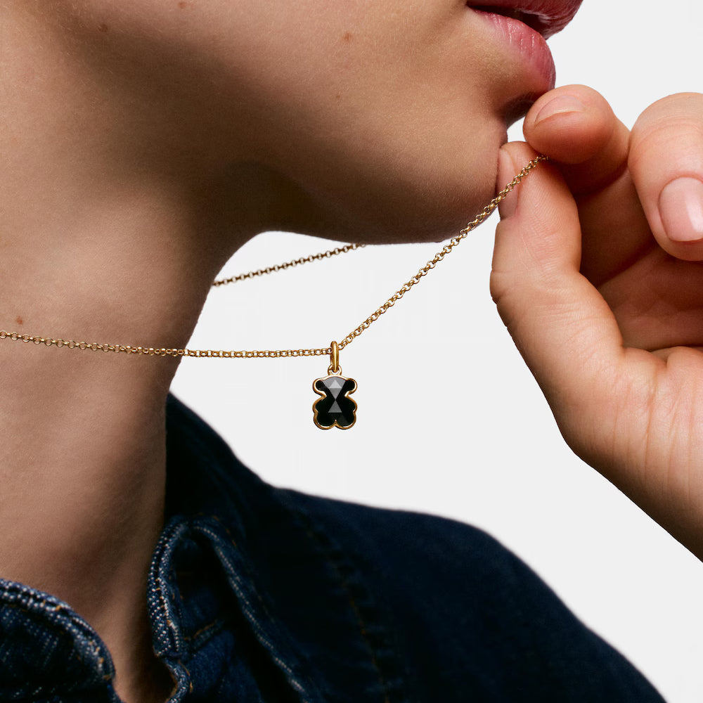Collar Oso en Onix